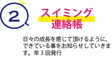 スイミング連絡帳